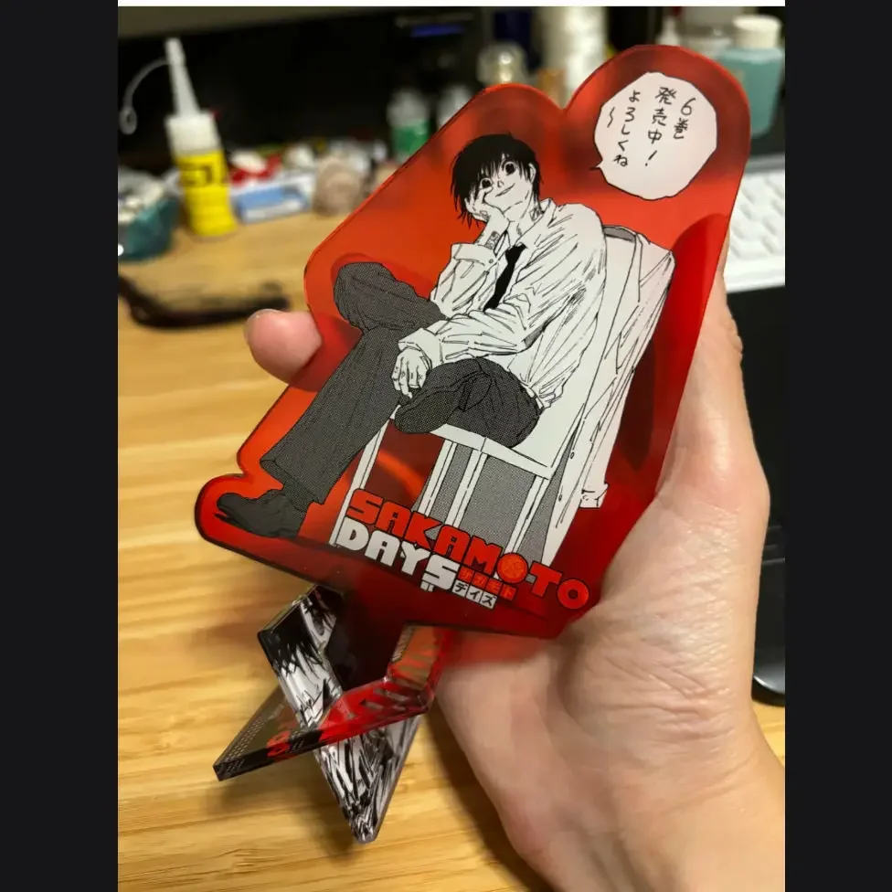 Sakamoto Days Anime Goods Nagumo Acrylic Stand Desk Display Room Decor Kawaii Ornament Cute Accessories Collection Friend Gift