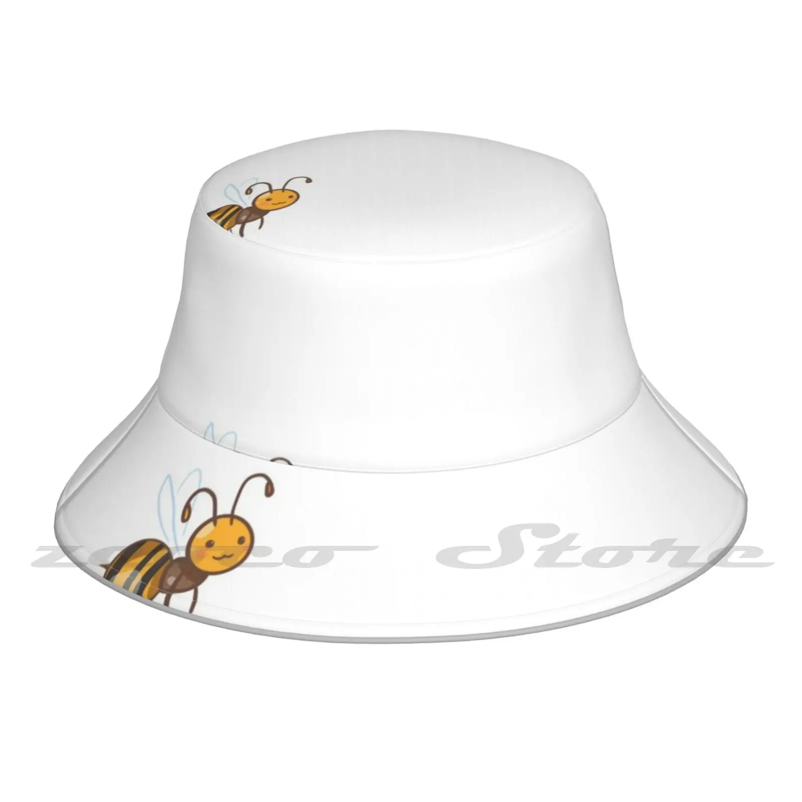 Cap Diy Foldable Sunshade Fashion Leisure Bucket Hat Blushing Cute Kawaii Bug Animal Bee