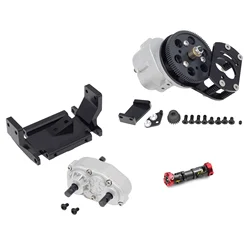Metal R3 Single Speed Transmission Transfer Case Gearbox for 1/10 RC Crawler Car RC4WD Gelande II FJ40 G2 D90 D110 Defender
