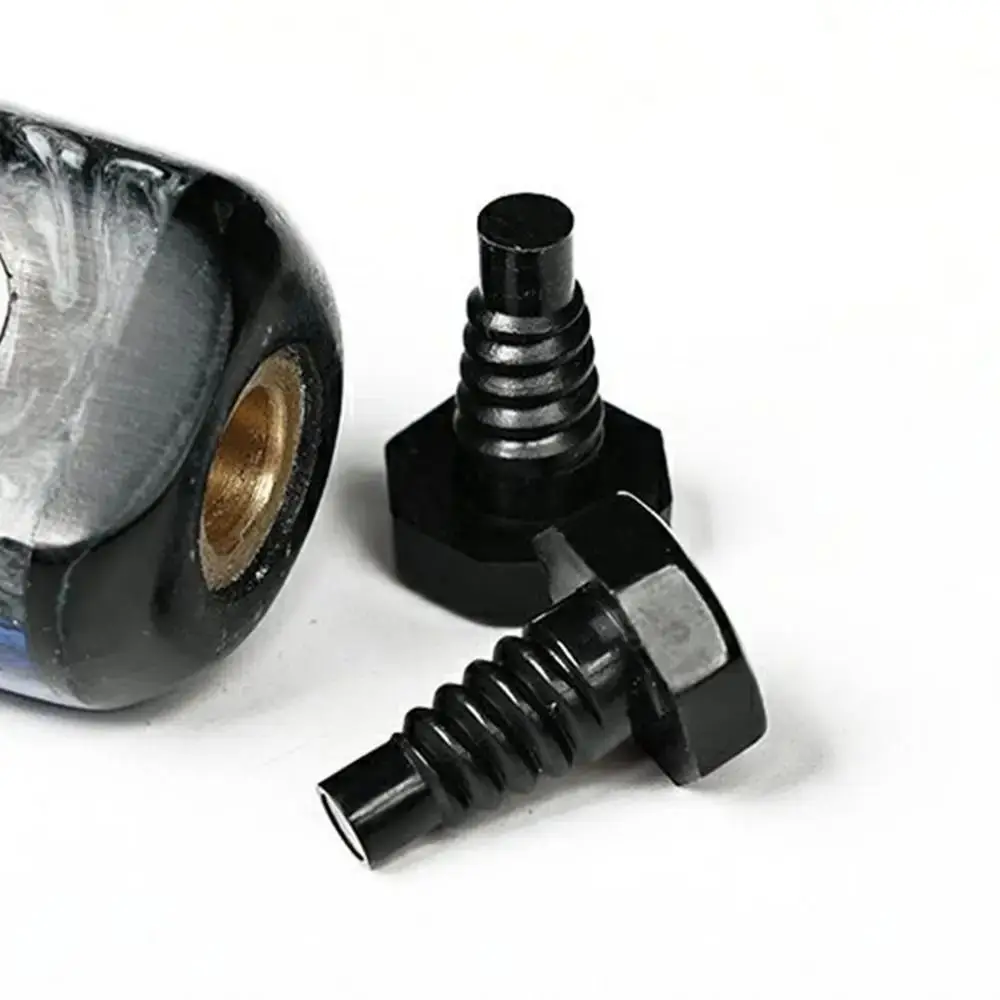 10Pcs New Sharp Nozzle Type Billiard Cue Bottom Covers Screw Protection Tail Plug Pool Cue Bottom Sleeve Plastic Bumper Plug