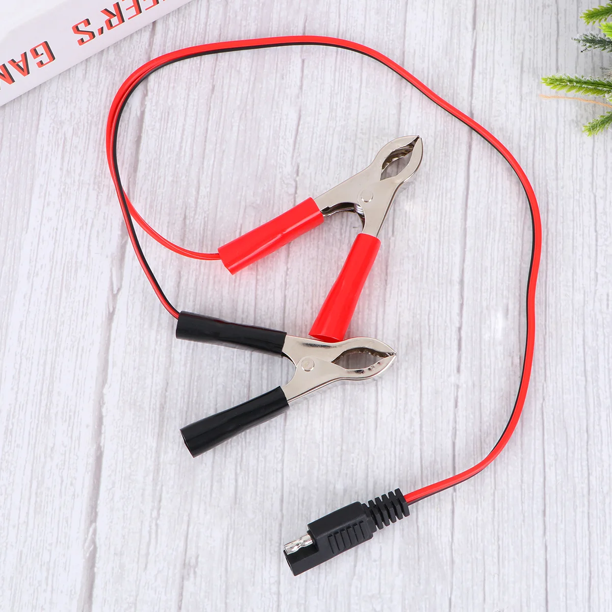 50 Cm SAE to Alligator Clips Adapter Cable Motorcycle Inline Fuse Power Supply