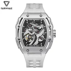 2024 Mark Fairwhale Fashion Automatic Watch For Men Sports Casual Waterproof Watches Man Tonneau Mechanical Wristwatch Man Reloj