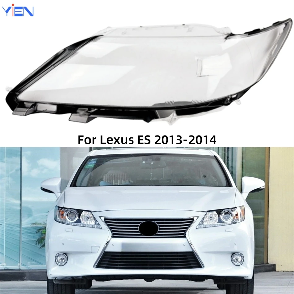 

For Lexus ES ES200 ES250 ES300h 2013 2014 Auto Accessories Lampshade Cover Headlamp Car Front Headlight Lens Cover Lights Shell