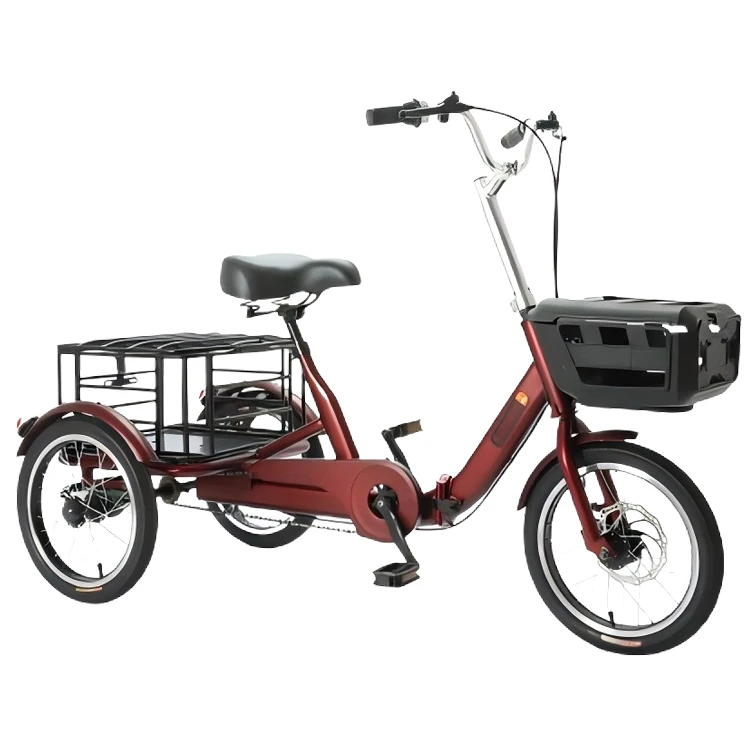 Factory Stock 16 Inch 3-Wheel Carbon Steel Mini Cargo Rickshaw Beautiful Design 48v Mini Electric Vehicle Open Body Type