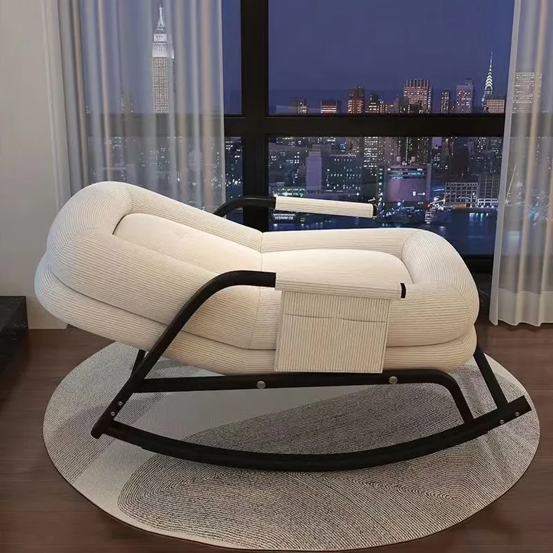 for Home Rocking Chair Balcony Leisure Lounge Chair Adult Living Room Nap Sofa Human Kennel Lazy Rocker