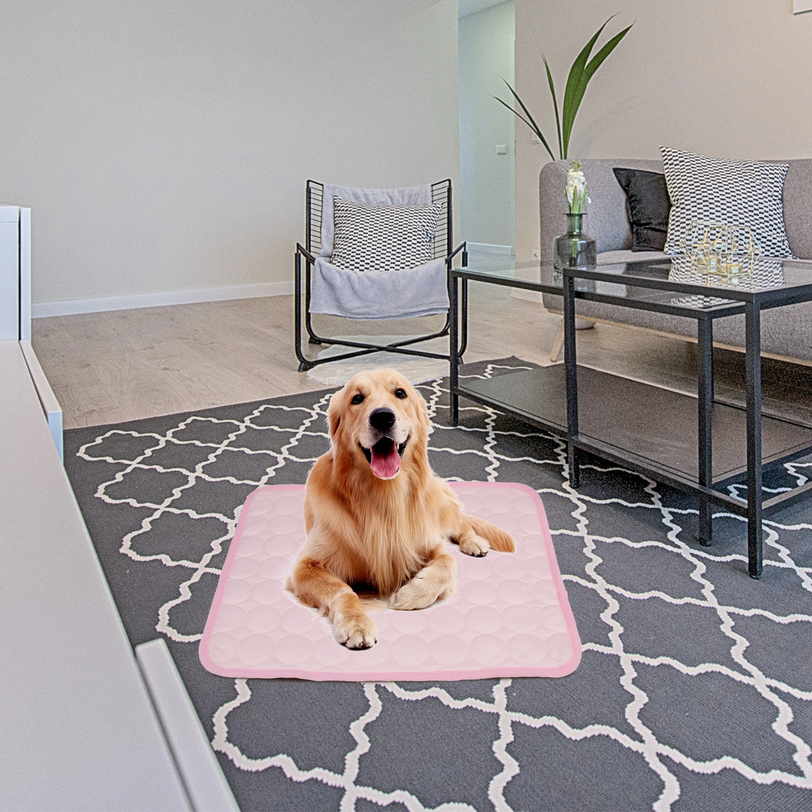 

Pet Cooling Mat Premium Durable Material Lightweight Foldable Summer Cooling Pad for Dog Cat Sleeping Rest Cushion