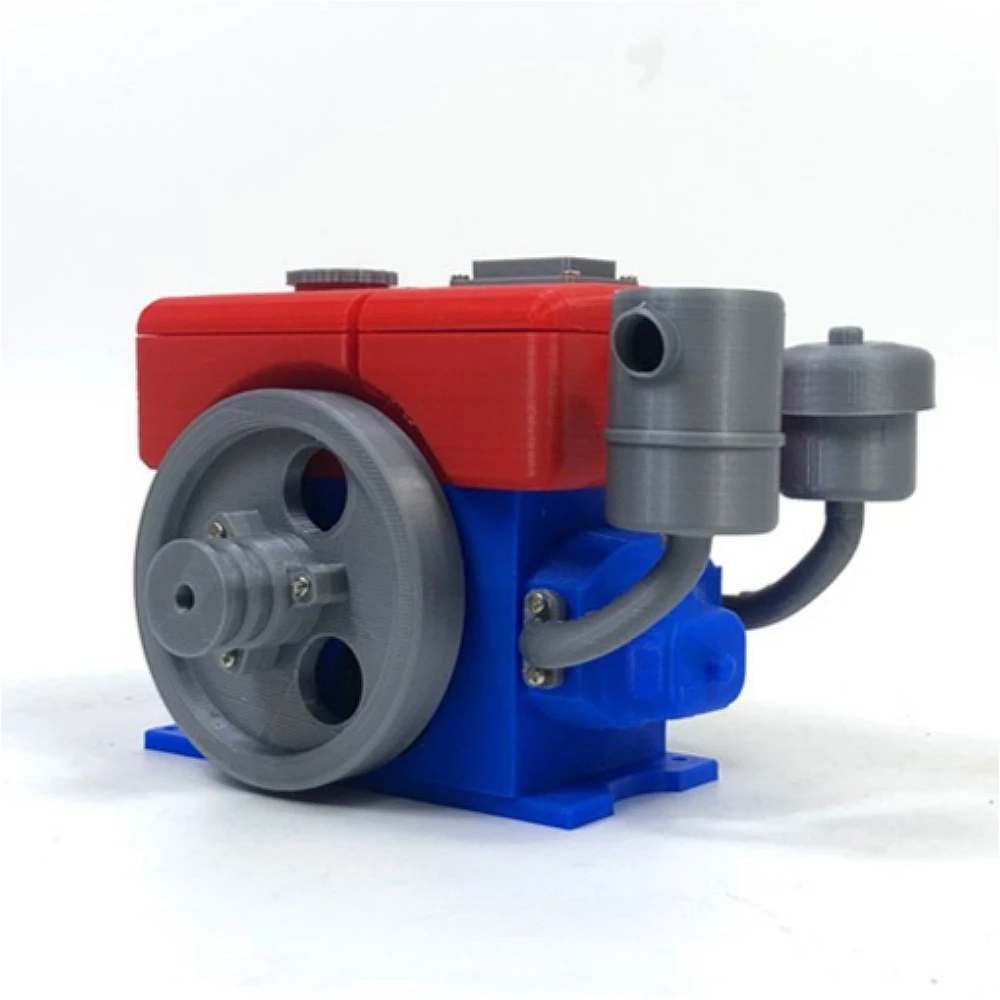 

3D Printed Hand Held Tractor Engine Model Single Cylinder Internal Combustion Engine Model Gift Decorative Engine Model