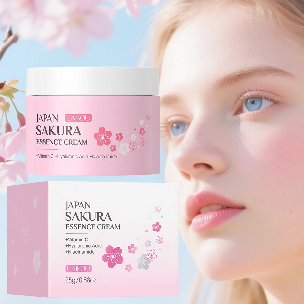 

Japan Sakura Face Cream Cherry Blossom Facial Cream Nourishing Oil Control Moisturizing Hydration Skin Firming Korean Skin Care