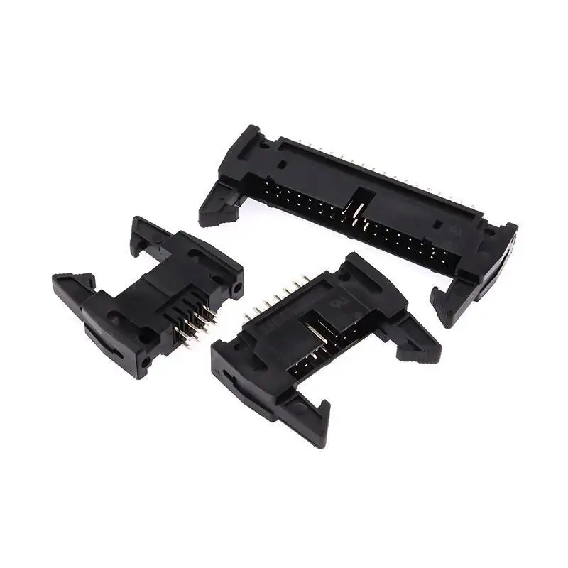 5 Stück DC2 Bullhorn-Steckverbinder 2,54MM Gerade Stifte DC2-10P/8/14/16/20/40/64P Haken mit Schnallenstiften – Detail 3