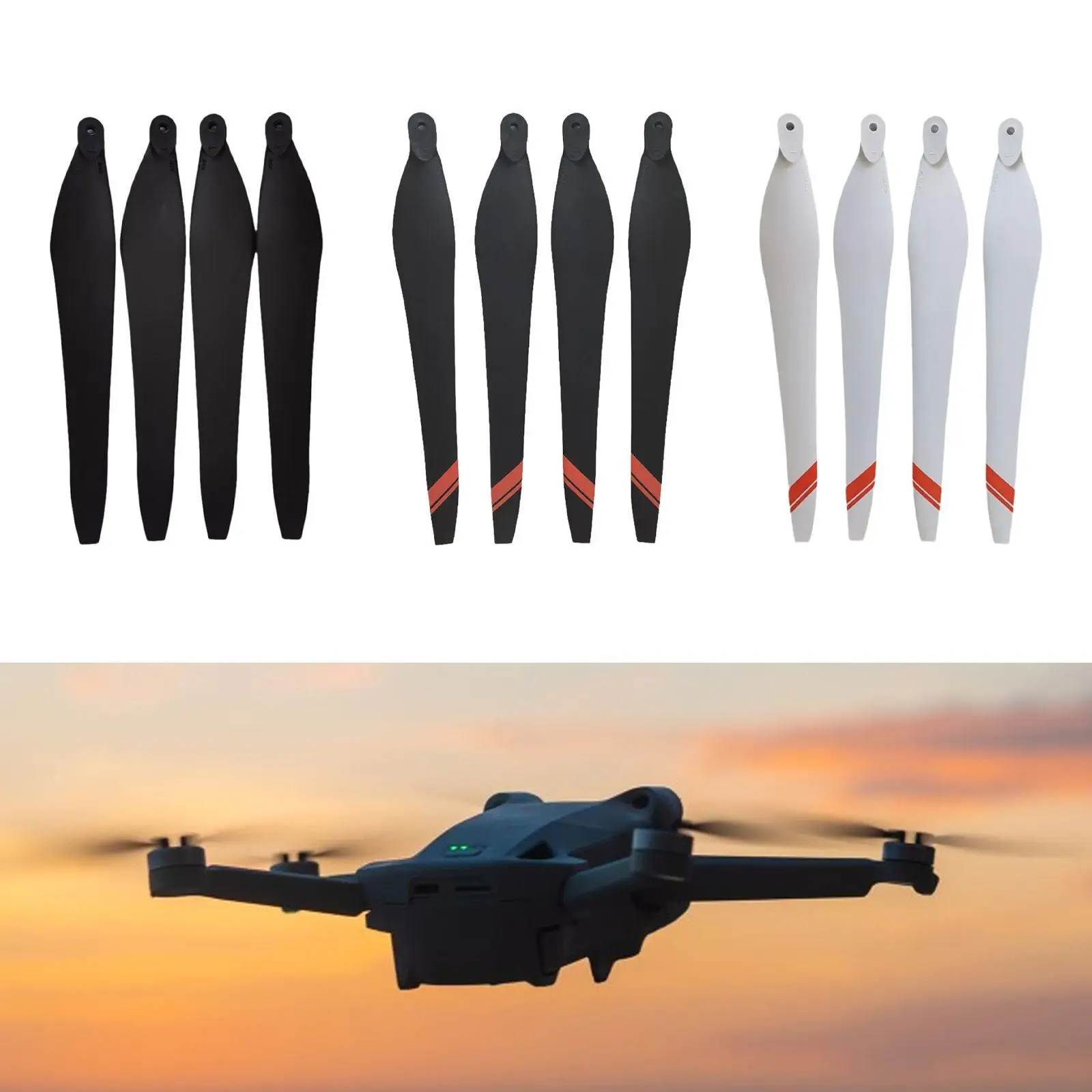 Set of 4 RC Propellers Model 36190 for Quadcopter Drone Parts