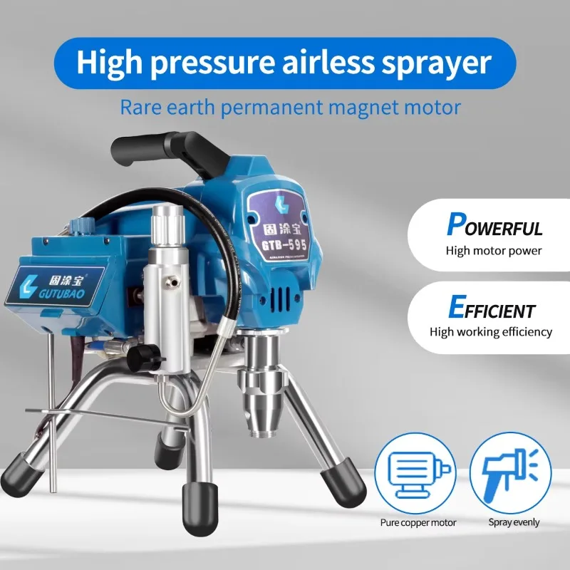 GTB -595Electric Airless Paint Sprayer Airless Electricity High Pressure Paint Spray Gun Airless Painting Machine