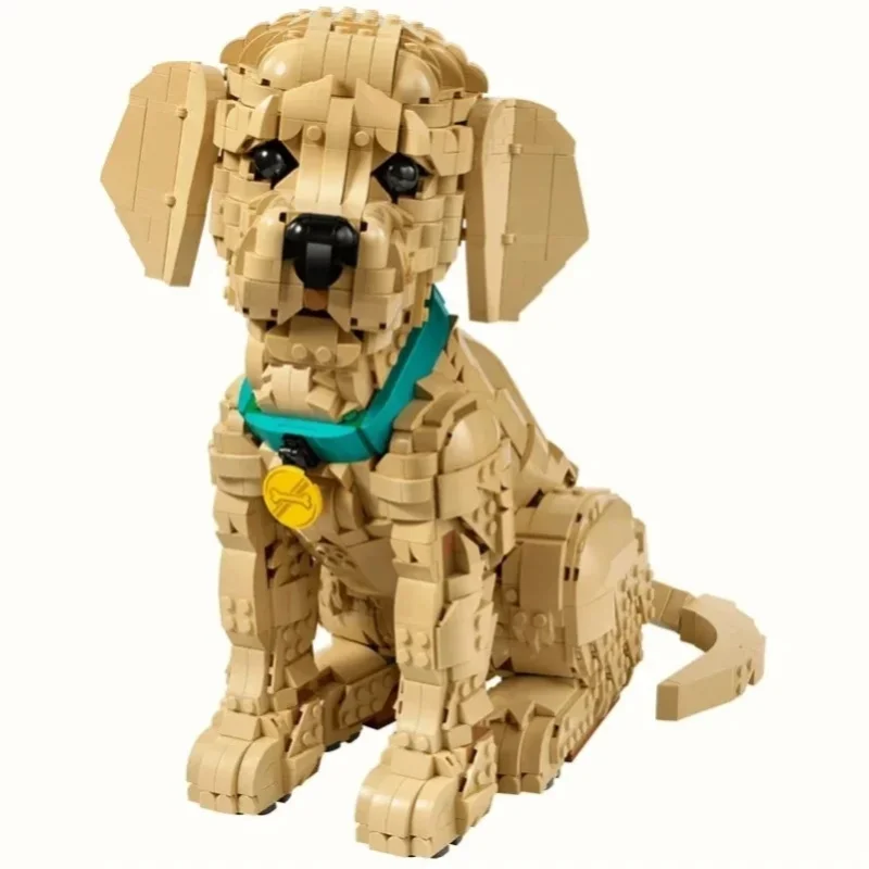 2102-Teiliges Zimmer-Dekorations-Set Welpen-Baustein-Set Hunde-Konstruktionsmodell Geburtstags- und Weihnachtsgeschenk für Erwachsene