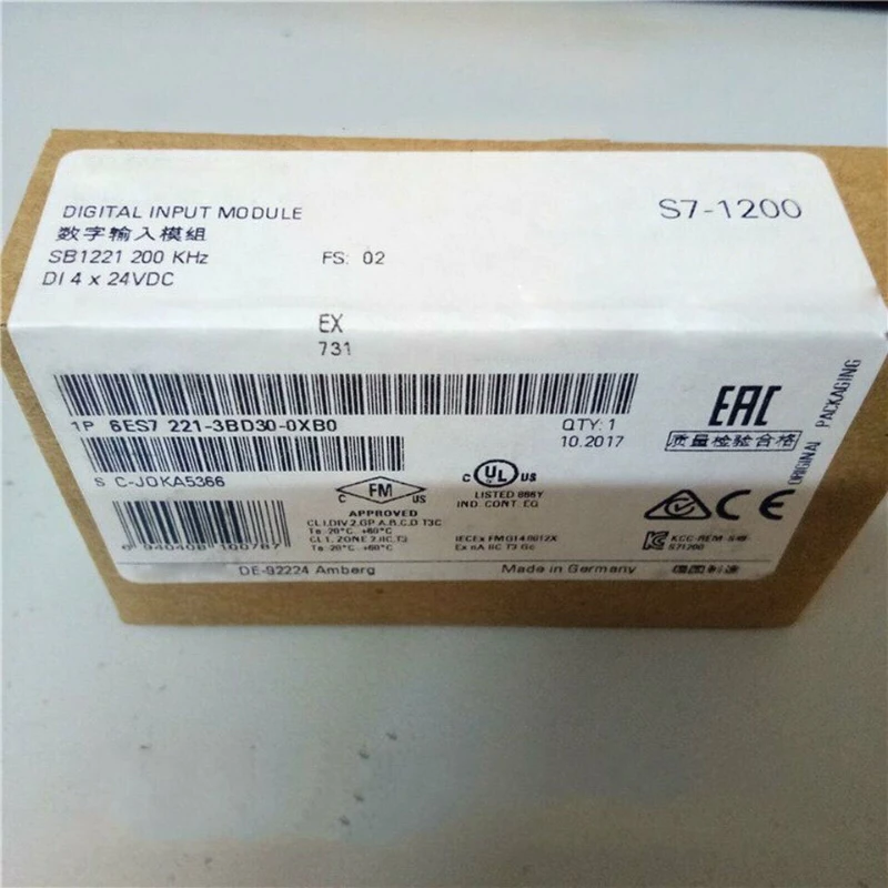 

New Digital Input Module 6ES7221-3BD30-0XB0 6ES7 221-3BD30-0XB0 6ES72 21-3BD30-0XB0 Quick Shipping Warranty for One Year