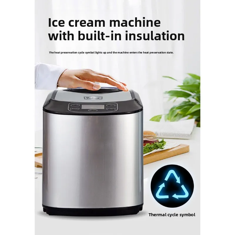 Ice cream machine automatic compressor fast home milk tea shop commercial small mini ice cream machine