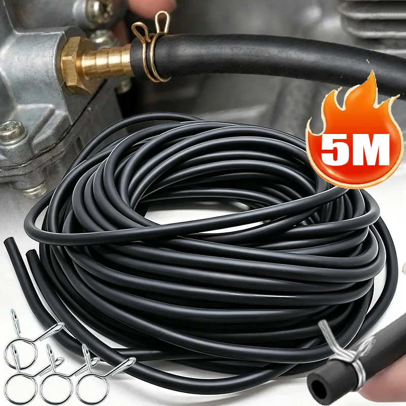 Motorcycle Off-road Vehicle Universal Oil Pipe Hose Corrosion Resistant Flexible Anti-aging Leakproof Bendable Fuel Hose
