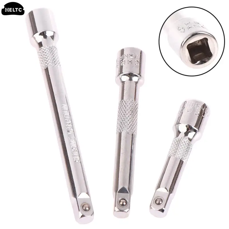 

1pcs Chromed Steel Extension Bar Ratchet Socket Wrench Adapter 50/75/100MM Extension Sleeve Wrench Power Drill Adapter