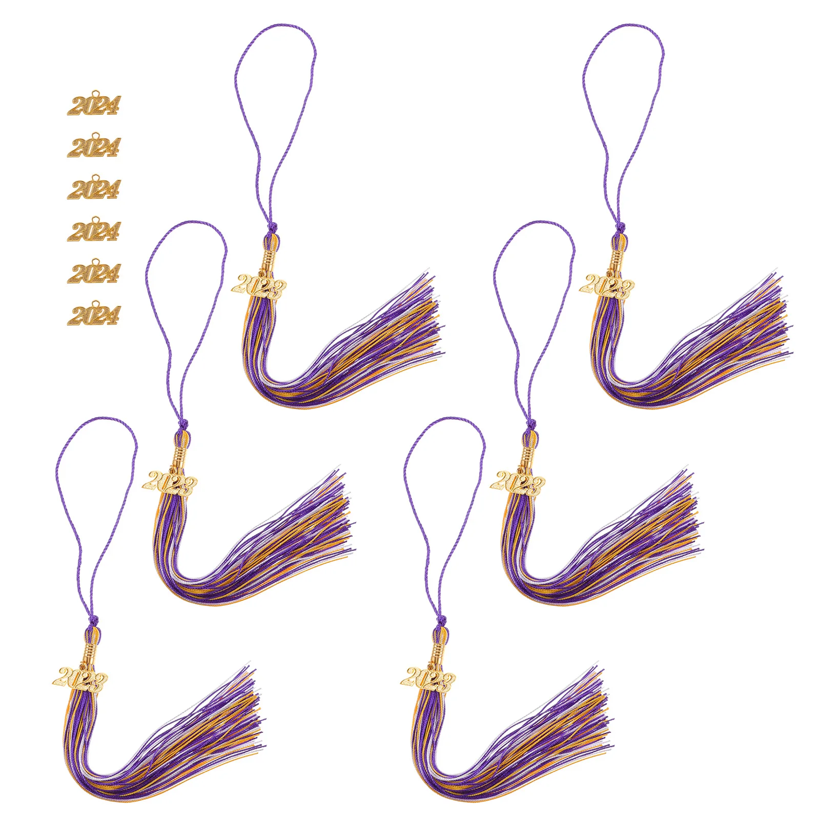 

2023 Graduation Tassels 1 Set Durable Polyester Graduation Hat Tassels Decorations Cap Accessories Lightweight Easy Display