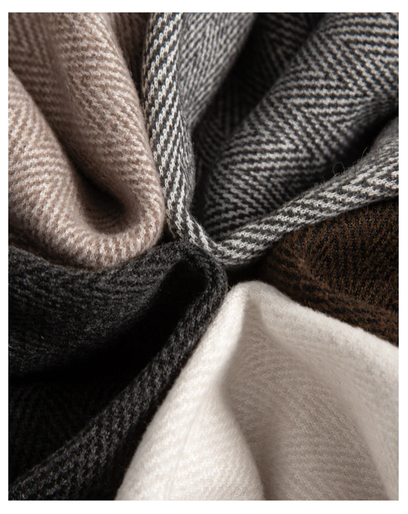 Kunstwollhose mit weitem Bein für Damen, modische elegante Baggy-Hose, Herbst-Winter-Bürohose für Damen, koreanische High-Waist-Straight-Hose, neu – Detail 3