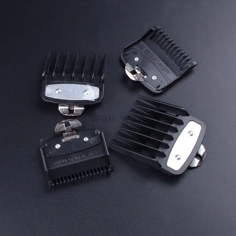 1,5mm 3mm 4,5mm 6mm Abstandskämme für elektrische Haarschneidemaschinen, professionelle Schneidführungskämme für Friseursalons, Schwarz Y0731 – Detail 9