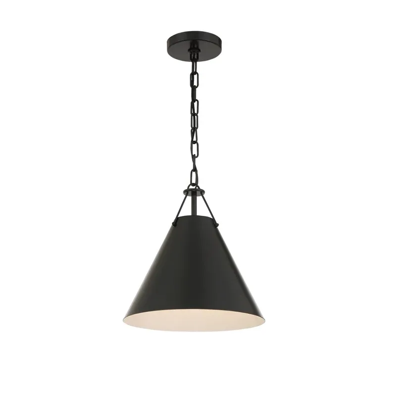 الأمريكية الحد الأدنى رئيس واحد قلادة ضوء LED مطعم غرفة نوم السرير استوديو منصة مشروبات الإبداعية الزخرفية شنقا مصباح #5