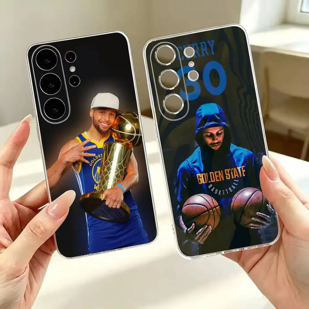 Basketball Star S-Stephen Curry Phone Case Silicone Soft for Samsung S26,S25,S24,S21,S22,S23,S30,Ultra,S20,Plus,Note,Cover