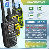 1/2PCS Baofeng UV-5R Mini Walkie Talkie Dual Band Dual PTT Bluetooth Programming Frequency Type-C Charger AM/FM Camping Portable