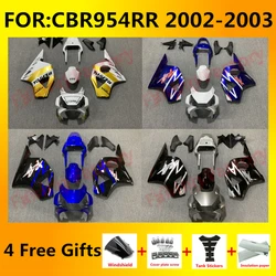 Fit For CBR900RR 954 High Quality fairings kit ABS 02 03 2002 2003 CBR954 cbr 954 cbr954rr Plastic full bodywork Fairing zxmt