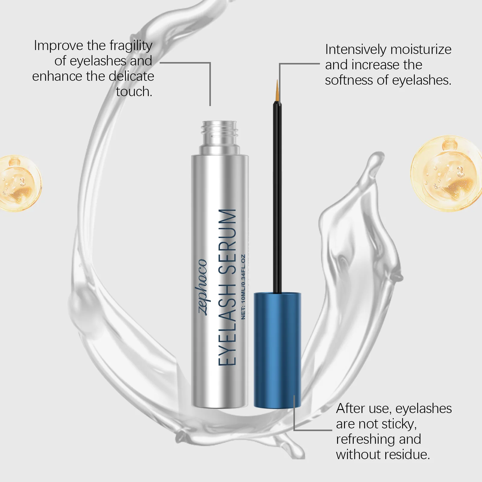 Wimperserum 10X Lash Conditioner Voedend wimperserum met ginseng-extract voor dagelijkse wimperverzorging voor gezonder sterker
