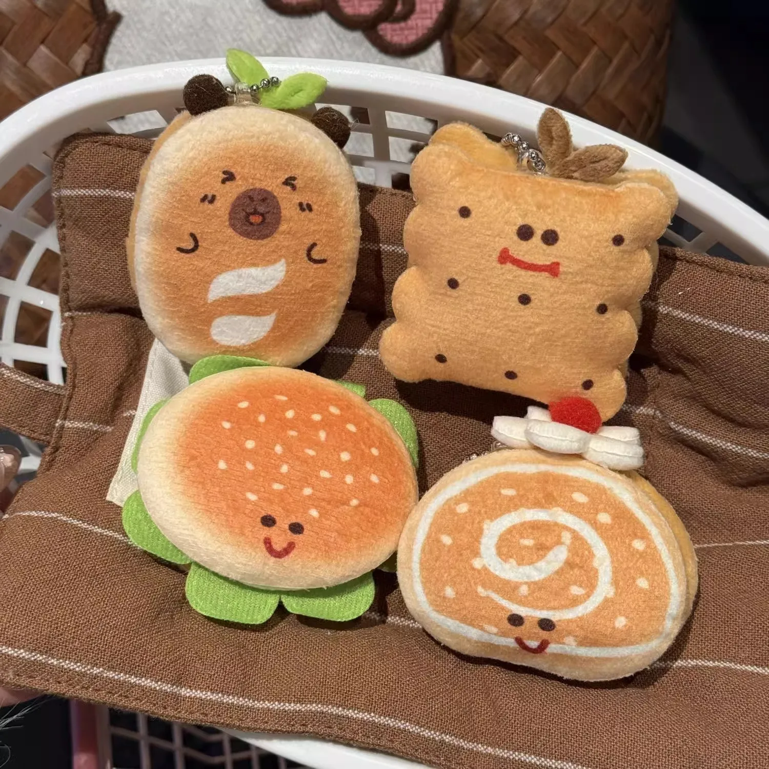 Gevulde voedingsmiddelen pluche creatief hamburgerbrood zachte rugzak hanger Kawaii prachtige Juguetes verjaardagscadeau voor vriend of kinderen