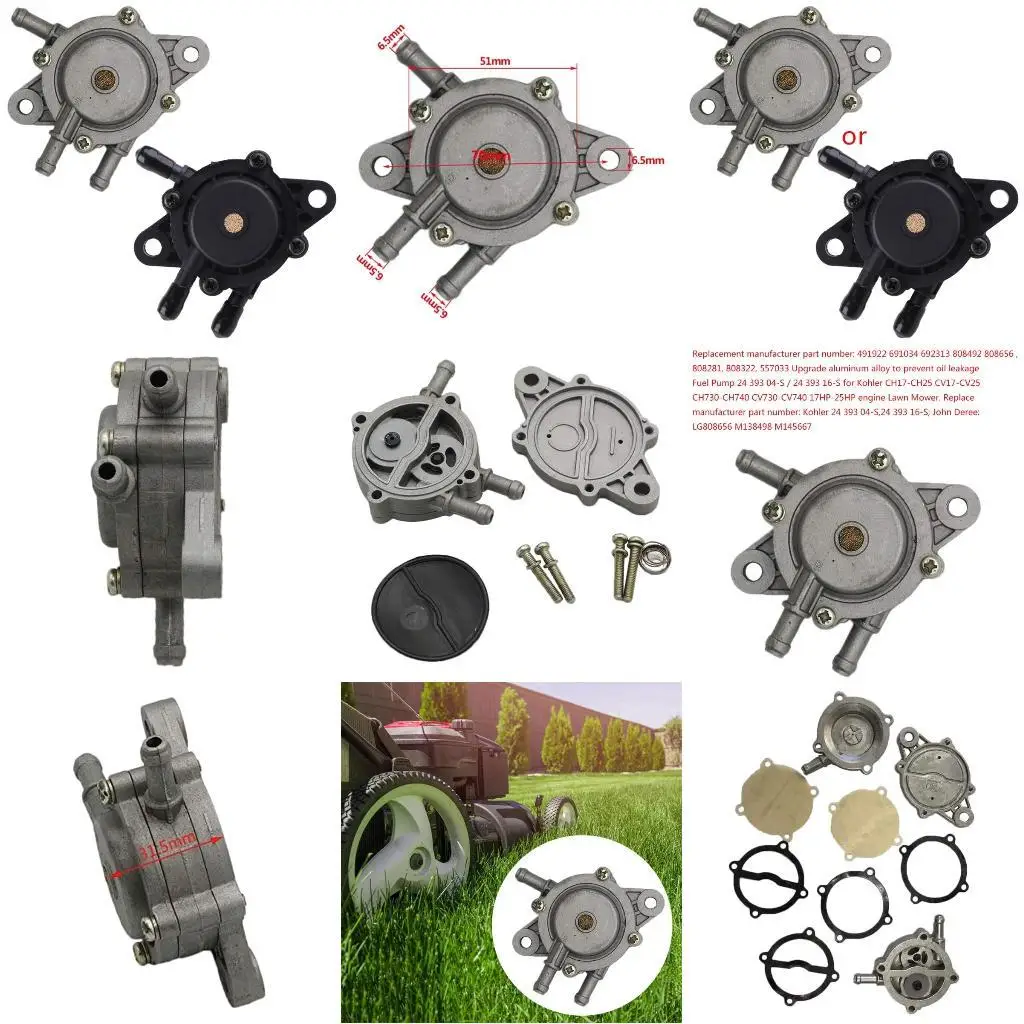 

652F 808656 Upgrade Aluminum Alloy to Prevent Oil Leakage For 691034/808281/692313/557033 Engine Lawn Mower Tractor