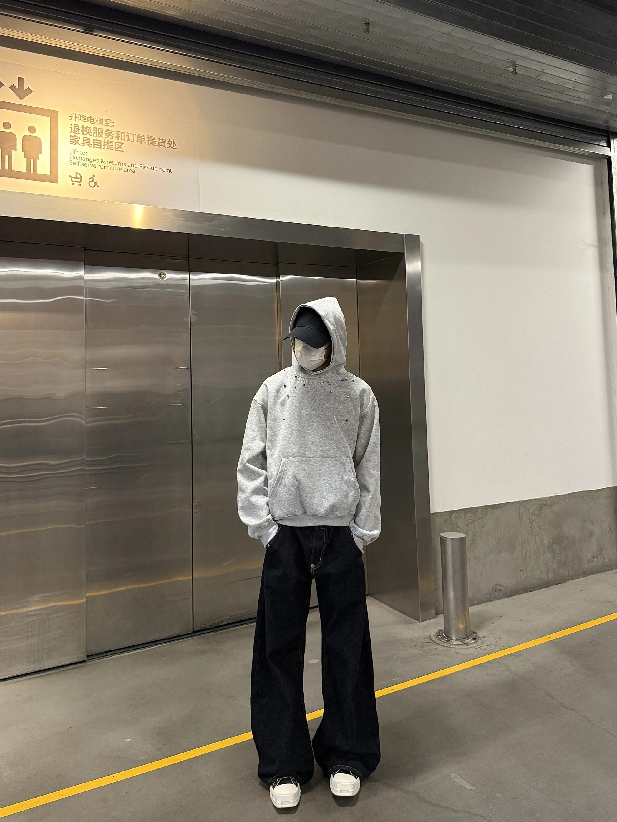 American Retro Fashion Trend Heavy-duty Rivet Hooded Sweatshirt Spring and Autumn New Loose Casual Couple Top Trend