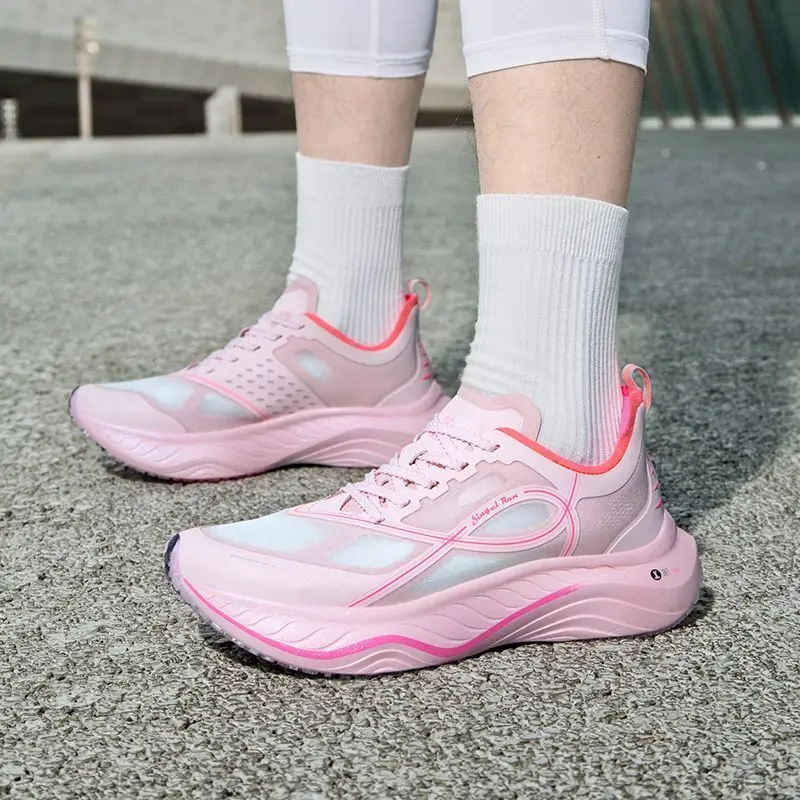 Summer marathon air cushion sports running shoes men's breathable lightweight women's comfortable sports non-slip sports shoes