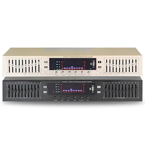 EQ898 Equalizer Home Stereo Audio Front-end Effect Tuner Bluetooth USB Loudspeaker HIFI Sound Adjuster for CD DVD MP3 Computer