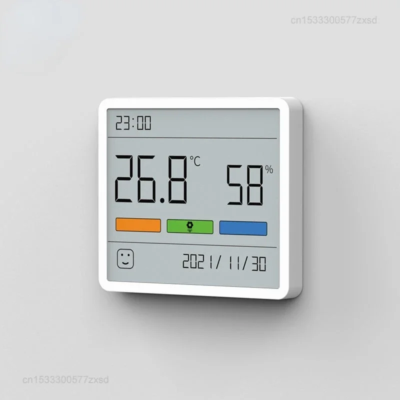 Imagem -03 - Xiaomi-duka Atuman Lcd Relógio Digital Eletrônico Temperatura Medidor de Umidade Mini Relógio Digital Programação Decorativa de Tela Grande