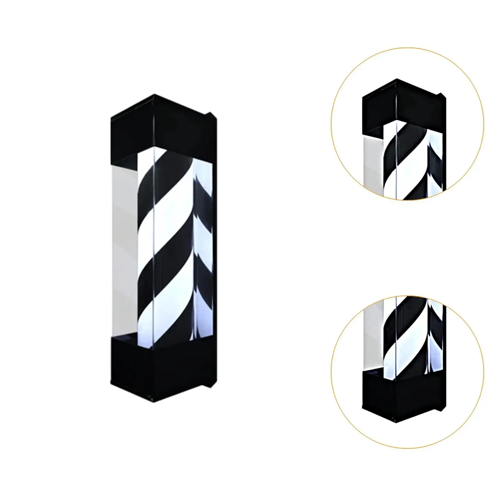 ضوء عمود الحلاق، علامات دوارة لصالونات الشعر، مصباح تصفيف الشعر الدوار LED، #5