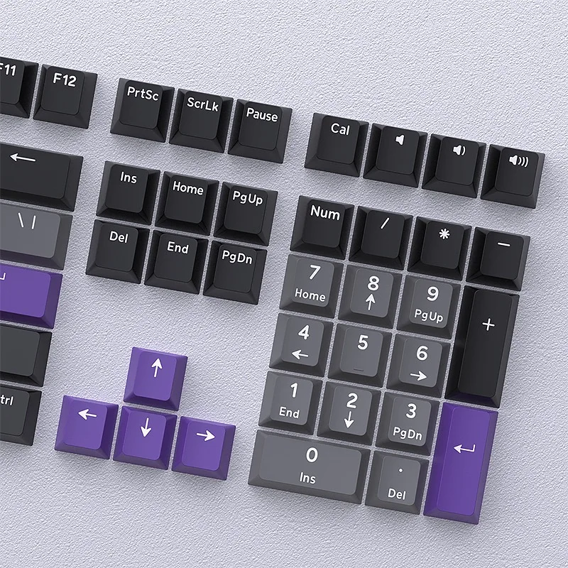 126 Keys Warrior Blue White Double Shot Cherry Profile PBT Keycaps Suitable for 61/68/84/100/104/108  MX Mechanical Keyboards view 6