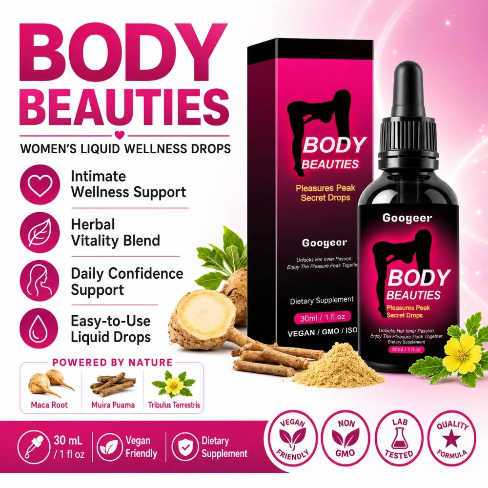 Women Herbal Maca Root Liquid Drops Damiana Ginseng Ginkgo L Arginine Passion Love Drops Vegan Supplement Energy Wellness 30ml