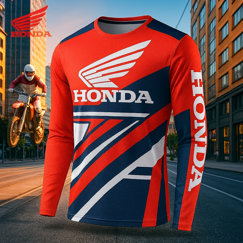 

2025 Honda Off Road Motorcycle Racing Suit Mountain Bike Quick Dry Breathable Clothing Comfortable Fit for Daily Riding