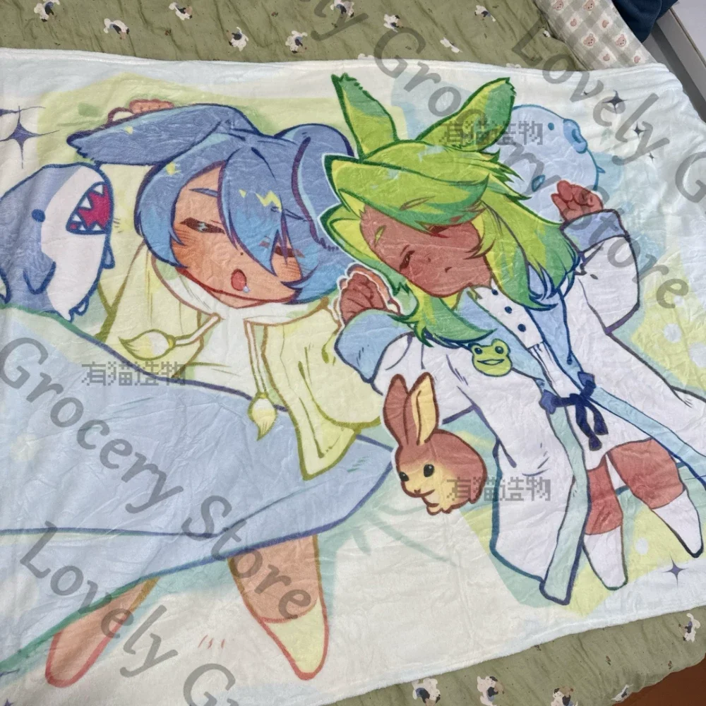 

Anime The Dancing King Arcadion Viera Male Cosplay Cartoon Blankets Accessories Flannel Air Conditioning Blanket Ornament Gift