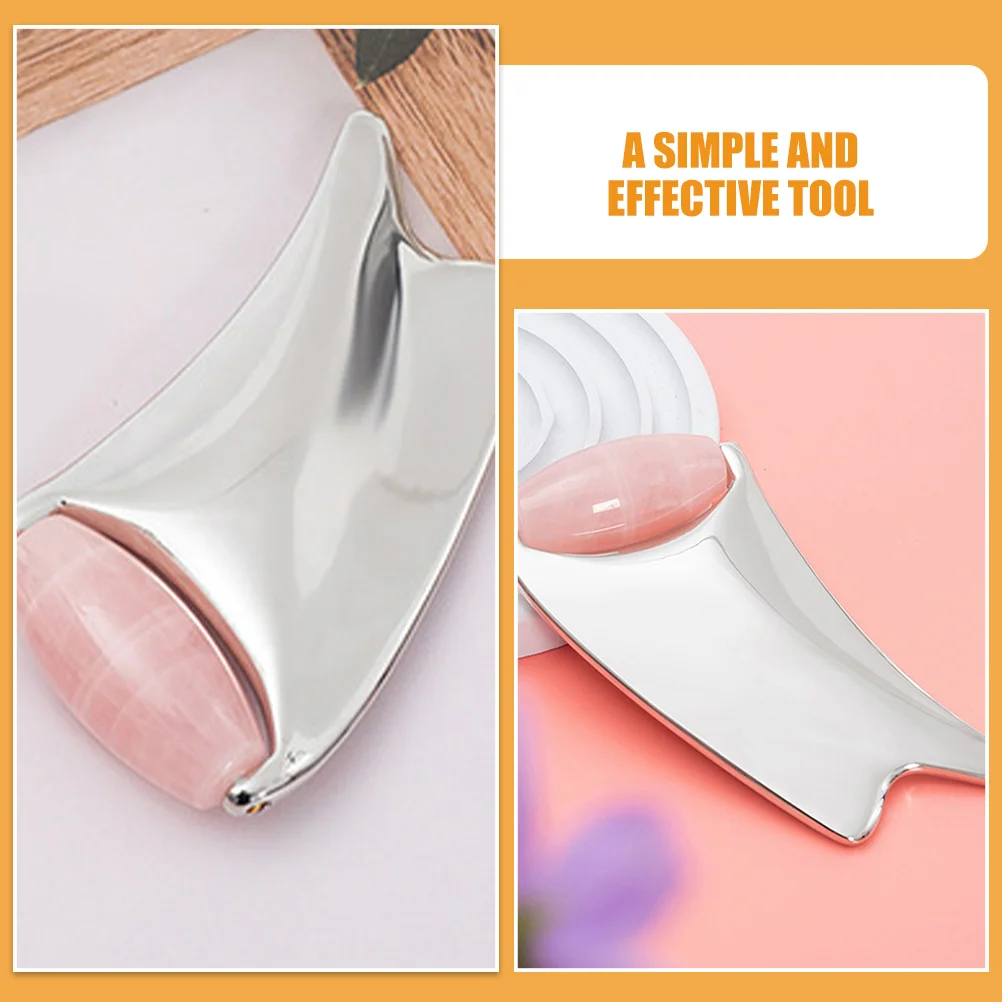 Beauty Gua Sha Roller Face Guasha Massage Tool Board Metal Massager Tools Wheels Jade Eye Facial