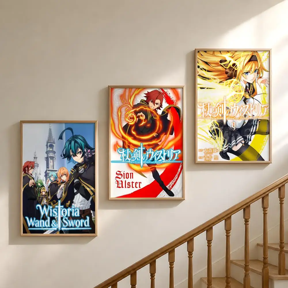 Anime W-Wistoria W-Wand and S-Sword Will Poster Waterproof HD Modern Peel And Stick Wall Decor Bedroom Living Room Dorm Office
