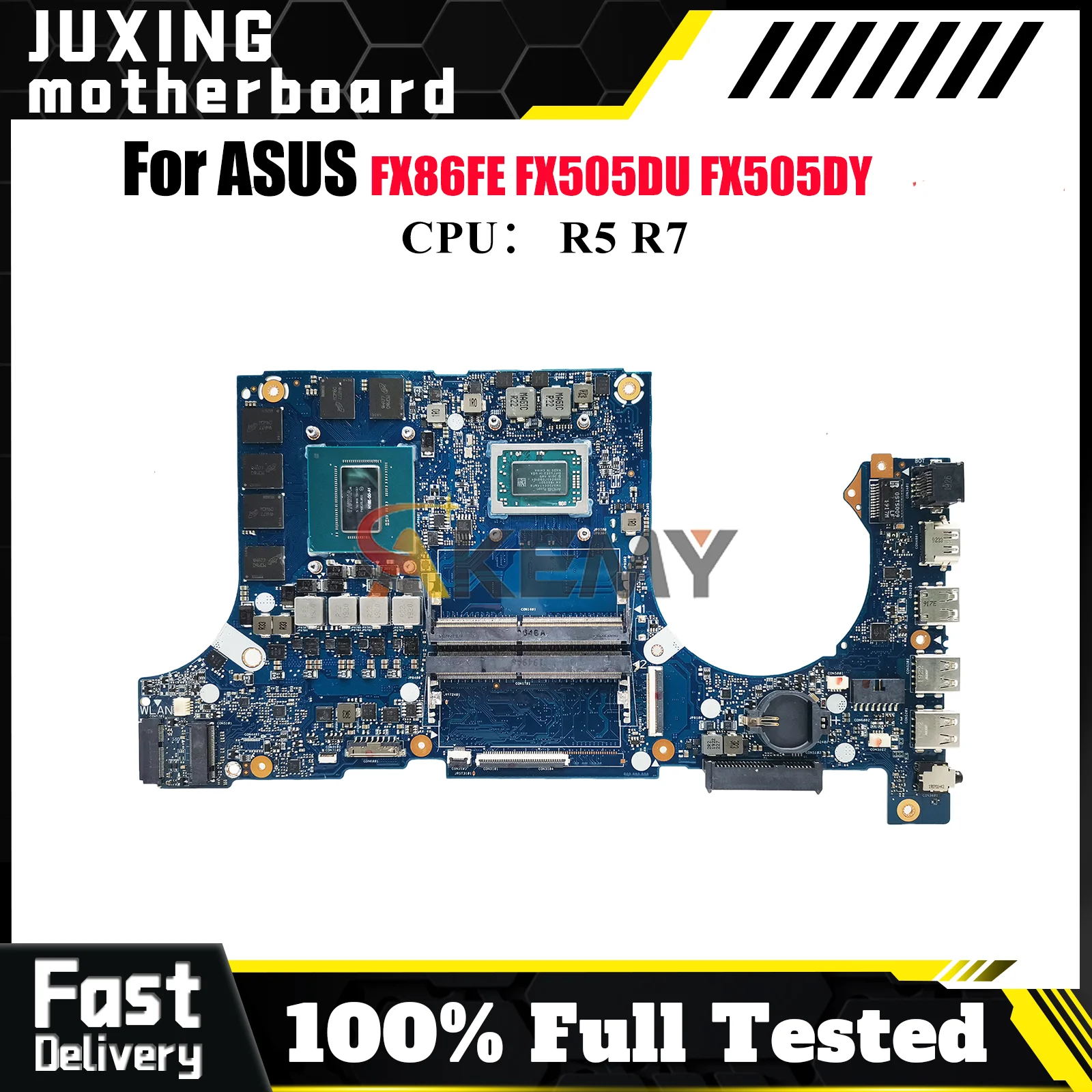 

FX505DU Материнская плата для ноутбука ASUS TUF Gaming FX86FE FX505GM FX505GU FX86FD FX505GV FX505 Материнская плата для ноутбука с процессором R5 R7 stk