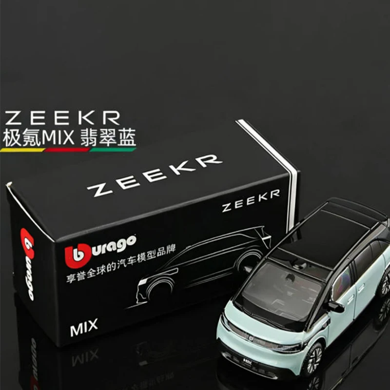 

Масштабная модель автомобиля ZEEKR MIX 1:64 из сплава, статическая, коллекционная, для демонстрации, игрушка, подарок, сувенир, украшение