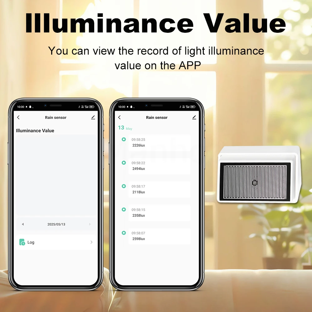 Smart Zigbee3.0 Zigbee2MQTT Rain Sensor With Sunlight Detector Controlled IPX4 Waterproof For Home Outdoor Automation