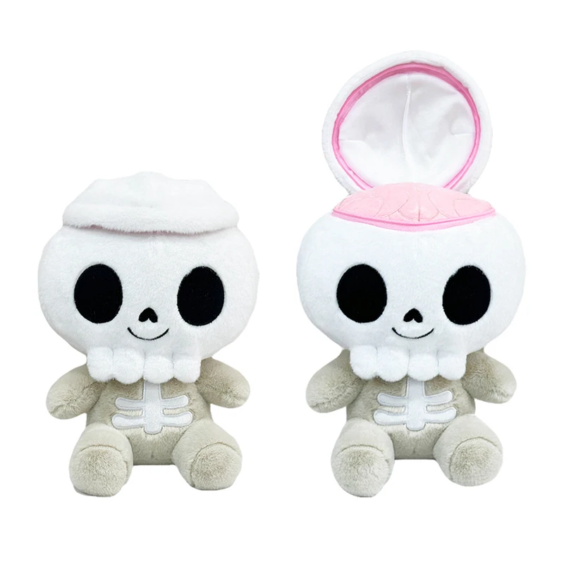 

25cm Creative Skeleton Head Elf Plush Toy Stuffed Animal Skeleton Doll Halloween Doll Festive Decoration Kid Birthday Gift