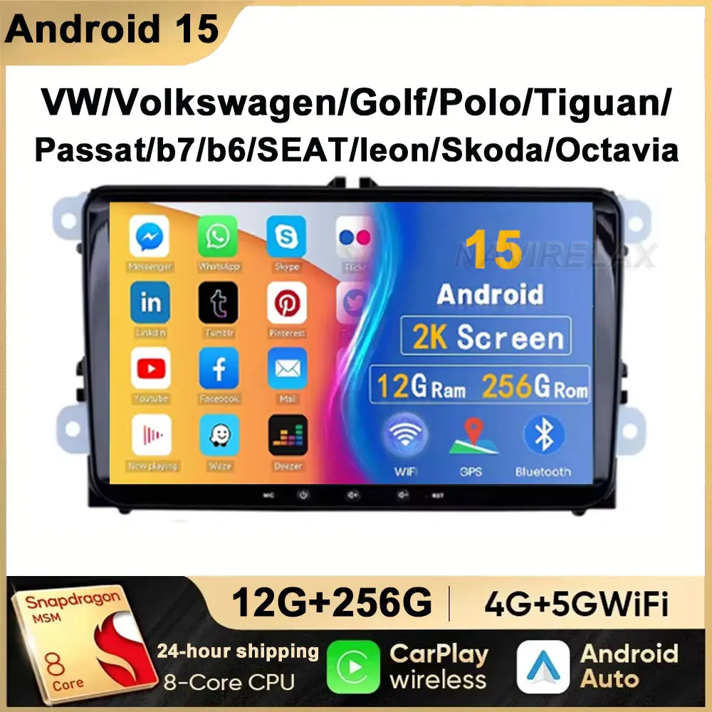 9" Android 15 Car R… - image