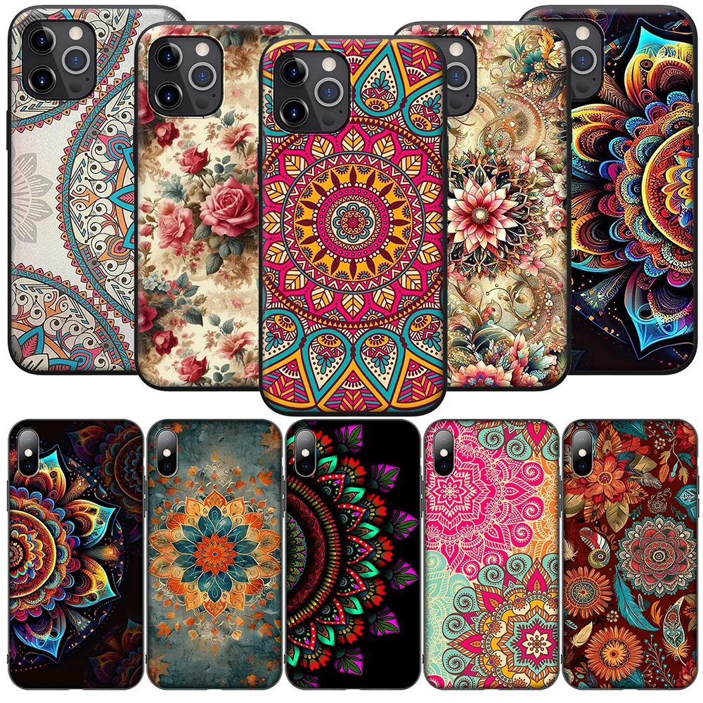 Mandala Flower New High-End Soft Case for Huawei Nova 5T 4E 3i 3 2 2i Y6 Y6P Y7 Y9 Honor 20 20s 9X 7C Prime Lite 2019