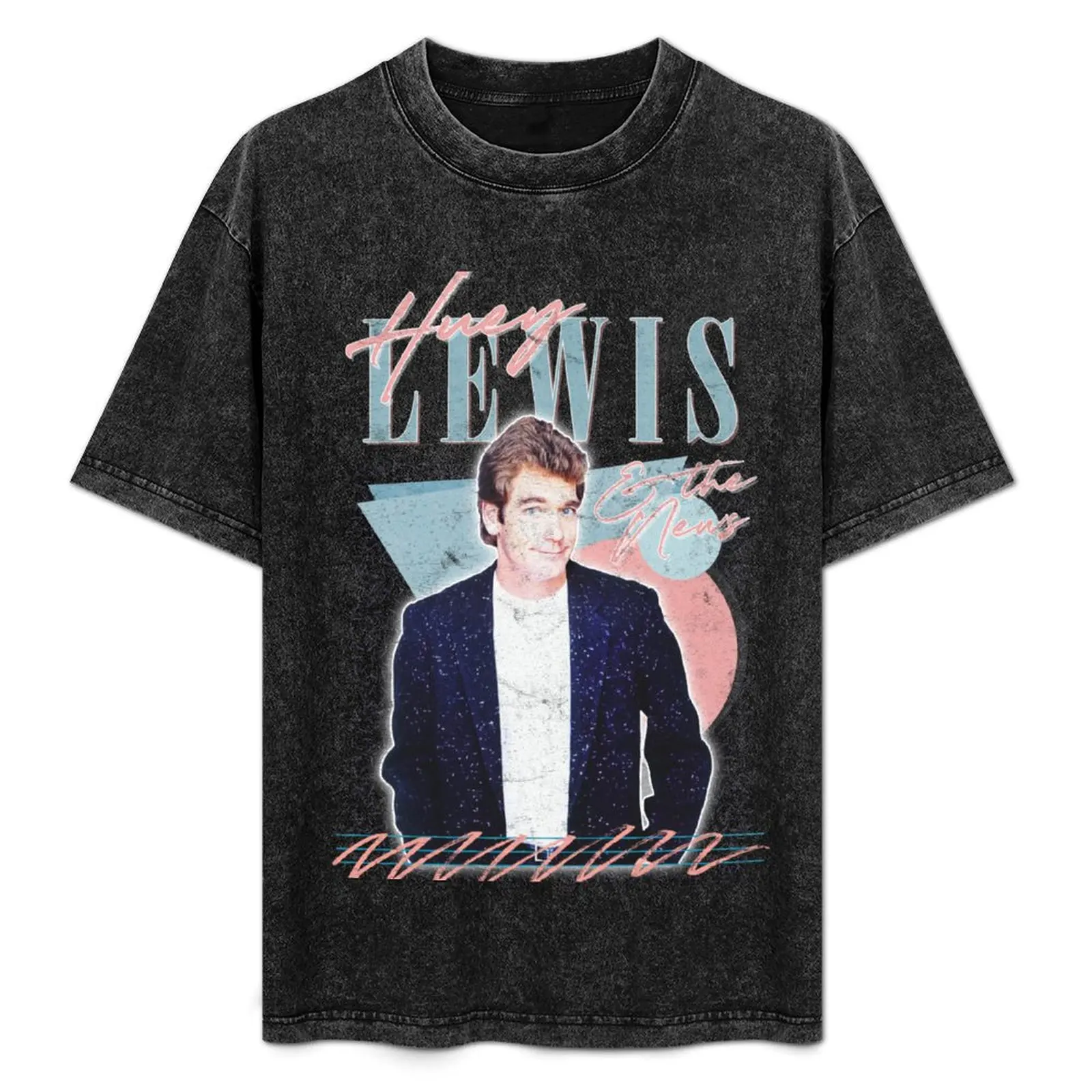 

Huey Lewis & The News // 80s Retro Faded Style Design T-Shirt Active Wear Sports T-Shirt for Men