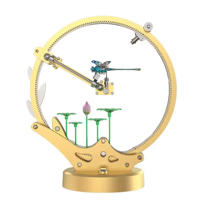 B78B-DIY Mechanical Dragonfly Model Kit Metal 3D Puzzle Art Assembly Decoration Ornaments Craft Handmade Gift