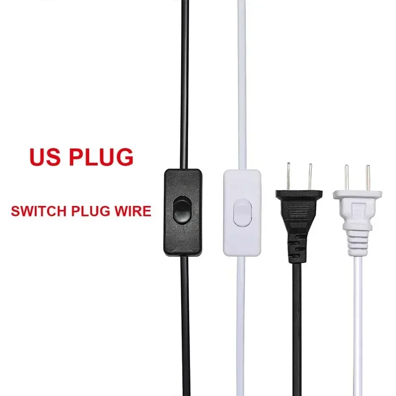 AC85-265V 660W 1.5M 1.8M Electric Wire Lamp Switch Cable International Standard Power Cord With Switch Plug 0.75㎡ Copper Wire